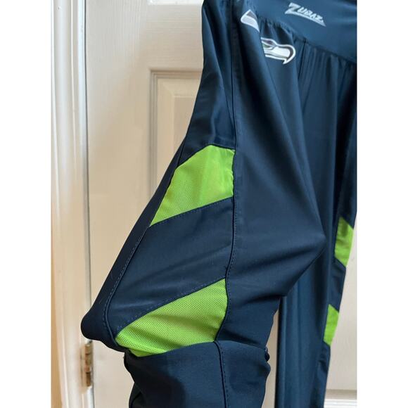 Zubaz Blue Side Green Mesh Panels NFL Seattle Seahawks Graphic Leggings Size XS - Picture 5 of 13